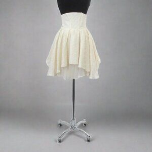 Bebe Tiered Corset Mini Skirt M